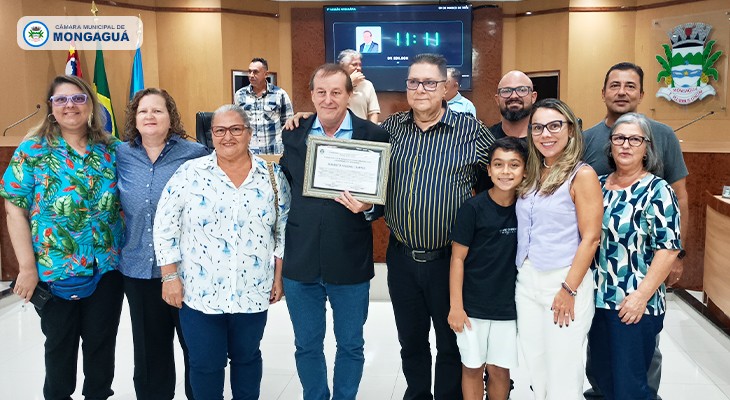 Moção de Aplausos reconhece trajetória de Roberto Haidar Campos em Mongaguá